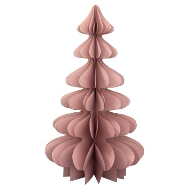 Dekoracija didelė popierinė eglutė DUSTY ROSE Dekoracija didelė popierinė eglutė DUSTY ROSE