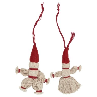 Dekoracija Ornament Xmas pixie grey