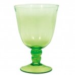 Didelė žalio stiklo  taurė
