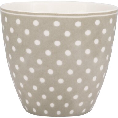 DOTTY beige porcelianinis latte puodelis