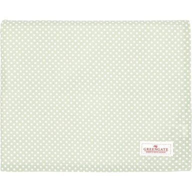 DOTTY pale green medvilninė staltiesė 145x250 DOTTY pale green medvilninė staltiesė 145x250