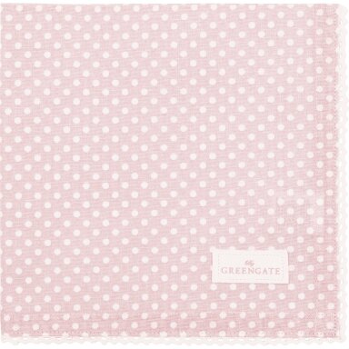 DOTTY pale pink nėriniuota stalo servetėlė DOTTY pale pink nėriniuota stalo servetėlė