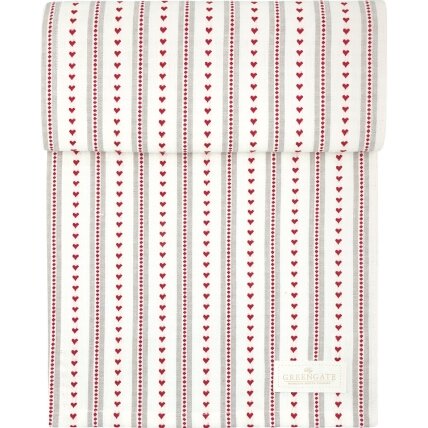 ESTHER red ilgas siuvinėtas stalo takelis 30x220 cm