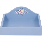 LAURA dusty blue servetėlių dėžutė