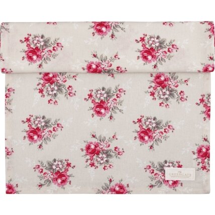MARIE beige medvilninis stalo takelis 45x140 cm MARIE beige medvilninis stalo takelis 45x140 cm
