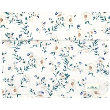 PHILIPPA white medvilninis stalo takelis 45x140 cm