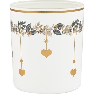 „Philippa white small“ stiklinė žvakidė „Philippa white small“ stiklinė žvakidė