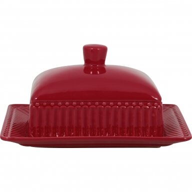Porcelianinė sviestinė ALICE claret red Porcelianinė sviestinė ALICE claret red