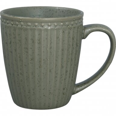 Puodelis su ąsele ALICE olive green Puodelis su ąsele ALICE olive green