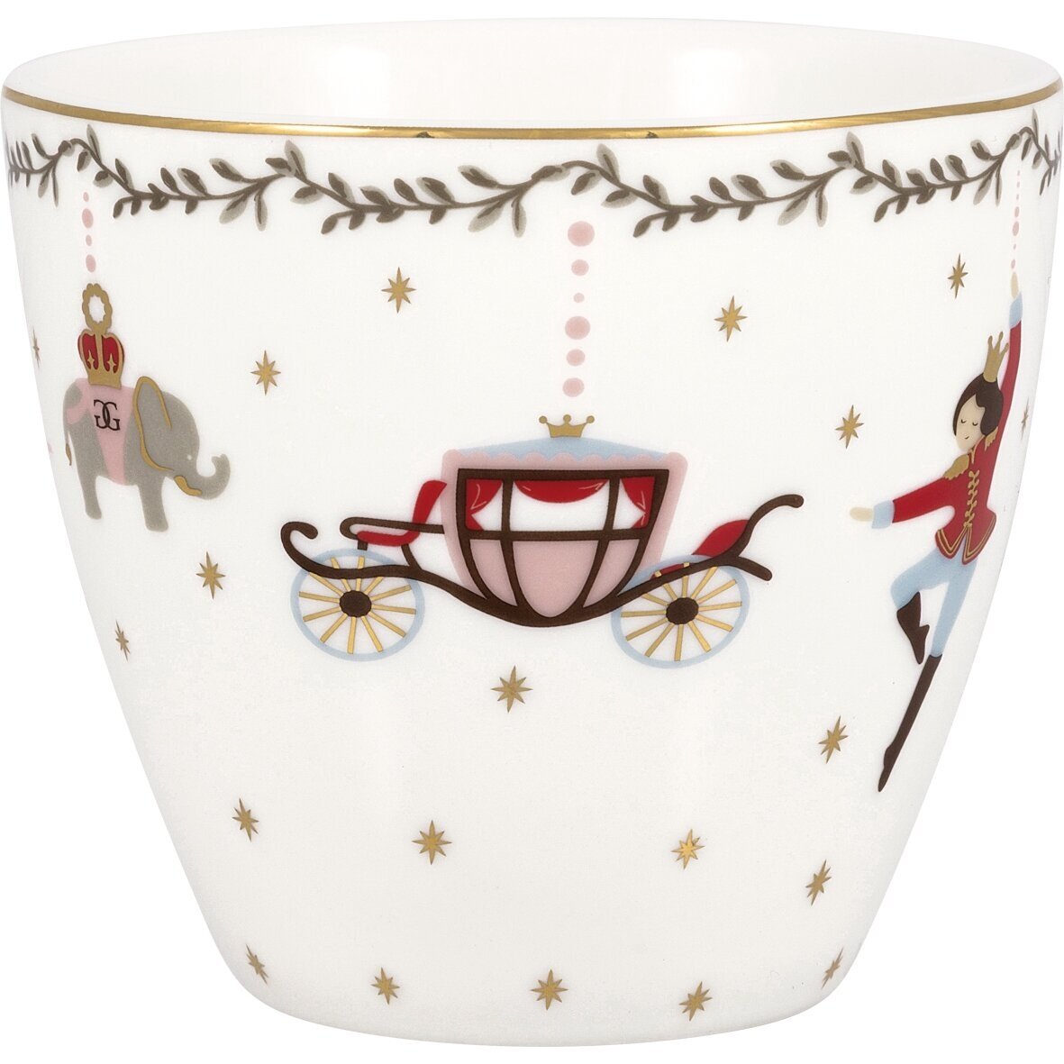 ROYAL CHRISTMAS white porcelianinis latte puodelis 5