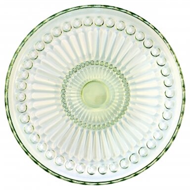 Stiklinė lėkštė ALICE pale green Stiklinė lėkštė ALICE pale green
