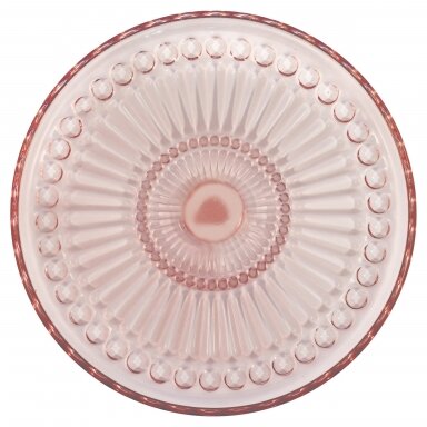 Stiklinė lėkštė ALICE pale pink