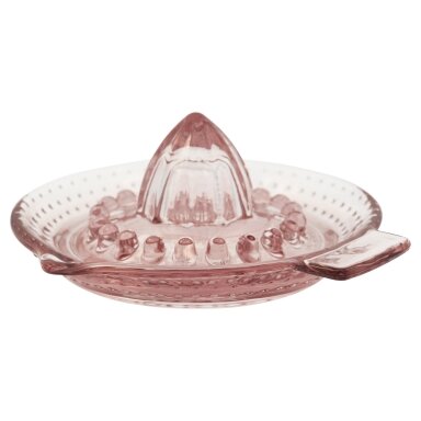 Stiklinė rausva sulčiaspaudė ALICE pale pink Stiklinė rausva sulčiaspaudė ALICE pale pink