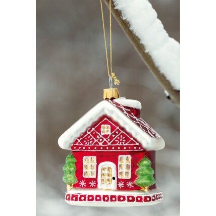 Stiklinis namelis WINTER red 1