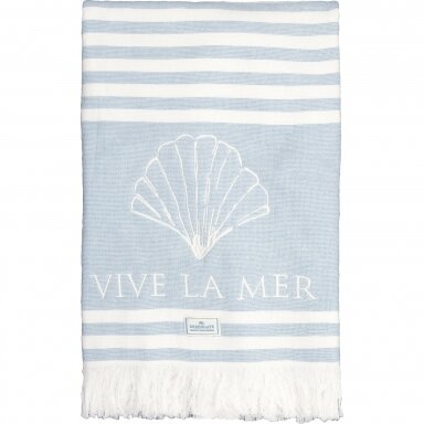 VIVE LA MER pale blue vonios rankšluostis 70x140 VIVE LA MER pale blue vonios rankšluostis 70x140