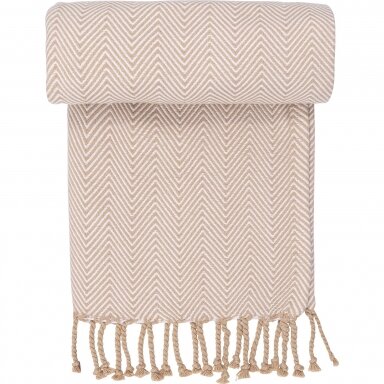 WOVEN beige pledas WOVEN beige pledas