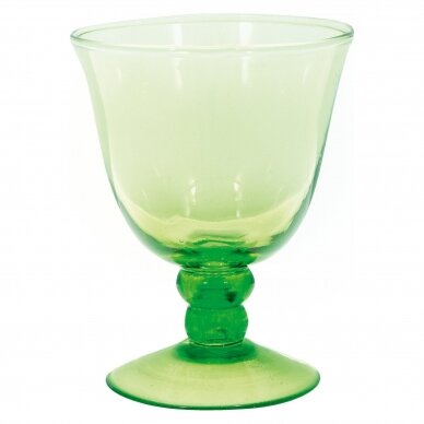 Žalio stiklo taurė medium