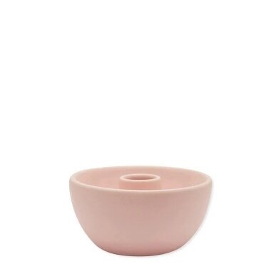 Žvakidė pale pink small round Žvakidė pale pink small round